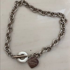 Tiffany Sterling Silver Heart Pendant